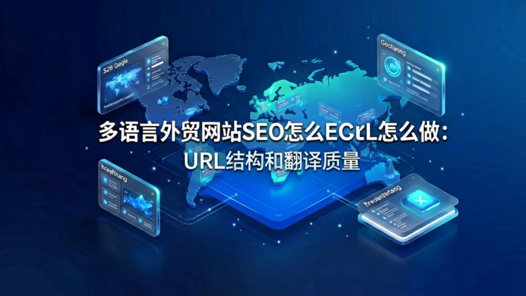 多语言外贸网站SEO怎么做:hreflang、URL结构和翻译质量